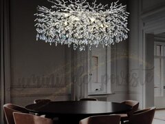 Candelabru Miracle Drop Silver 800, 10 surse de iluminare